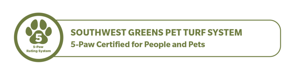 Southwest Greens of Augusta Pet Turf System 5-Paw Certified for People and Pets