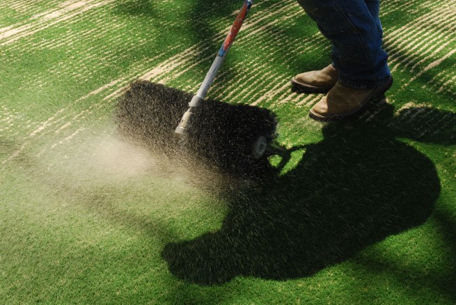 Augusta artificial turf installation - base layer aggregate